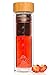 Produktbild WAIPAI® Teeflasche Glas 450ml Teebereiter Tee To Go Trinkflasche Doppelwandig 100% Dicht BPA-Frei Unterwegs Detox Infused Water Bottle