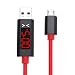 Produktbild MIUSON Micro-USB-Ladedaten-Sync-Nylon-Kabel mit Spannungsstrom-LED-Anzeige