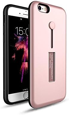 iPhone 8 , iPhone 7 (4.7'') , NWNK13® Shockproof Multi Function Case Cover With Kickstand / Slide Finger Grip 2 in 1 Hybrid Combo.(iPhone 7 &amp; 8 (4.7'' ) (Rose)