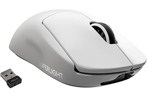 Logitech G PRO X SUPERLIGHT Wireless Gaming Mouse - High Speed, Lightweight Gaming Mouse Compatible with PC and Mac (USB port) - White