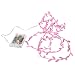 Produktbild Qinlorgo 2 Mt 20LED Blatt Led Lichterkette Girlande Kupferdraht Decor Lampen für Halloween Weihnachten Schlafzimmer Schrank Korridor Indoor Wohnzimmer Esszimmer Lampe(Rosa)