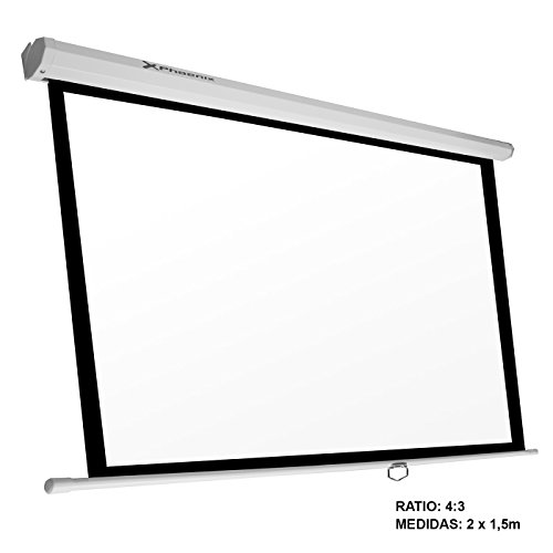 Mejor Phoenix - Phpantalla200/150 pantalla manual videoproyector 100´´ ratio 4:3 2m x 1.5m Revisión