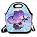 Produktbild Large Reusable Picnic School Food Lunch Bags Case Box Handy Shoulder Bag Portable For Galaxy Cowboy Skull Celestial Skull