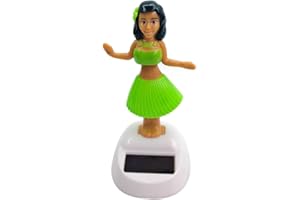 DOIYISLEM Solar Wackelfigur Tanzfiguren Solarfigur - Auto Armaturenbrett Dekoration, H-ula Tänzerin Figur, Hawaii Mädchen Figur, Auto Schwingenden Kopfschütteln Spielzeug Deko, Für Wohnzimmer Schlafzimmer Büro