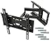 Price comparison product image RICOO TV Wall Bracket Tilt Swivel R23F incl. Fischer®-UX10 Anchors Universal LED Curved QLED QE 4K LCD OLED SUHD UHD Television Mount Rack Flexible Adjustable Extendable Arm Mounting/ 30" - 65" Inch / VESA 200x200 400x400 / Black
