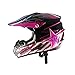 Produktbild LOLIVEVE Motorrad Road Racing Cross Country Helm Kreuz Helm Rosa Stern