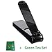 KIYA Steel Nail Clipper Black - L Size (Green Tea Set)
