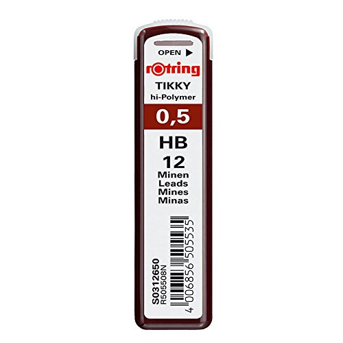 rOtring Tikky 3er Set Ersatzminen HB (1, Ersatzminen Set | 0,35 HB | 0,5 HB | 0,7 HB) - 4