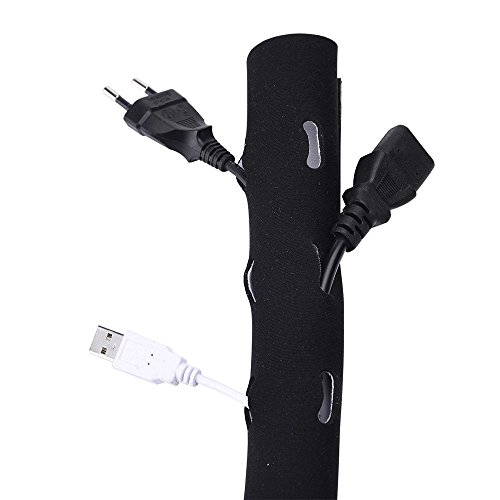 Mudder Kabelschlauch Kabelkanal Kabelbündel Kabelmanagement für PC / TV / Lautsprecher, 49 * 4,9 Zoll - 2