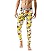 Produktbild Geili Unterhose Herren Lang Gedruckt Leggings Slim Fit Kompression Unterwäsche Strumpfhose Männer Atmungsaktive Baumwolle Stretch Gym Fitness Trainingshose Sporthose Yogahosen