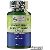 Natures Supreme Magnesium Bisglycinate 120 Mg 60 Tablets AROMA-FREE Color