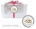 12 CUPCAKE PATISSERIE BIO BOXEN + 24 AUFKLEBER: 12 Geschenk-Boxen mit Sichtfenster (Muffin Box/ Gift Box / Schachtel / Aufbewahrungsbox) und 24 Aufkleber 'Aus der Weihnachtsbäckerei' in SAND im 'Retro Vintage Packpaper Look' • Optimal für selbstgemachtes Weihnachtsgebäck, Schokolade, Lebkuchen, Pralinen, Cupcake, Muffins, gebrannte Mandeln, Weihnachtsgeschenke, Danksagungen • Flach liegend geliefert, faltbar • Format: Länge 13cm x Breite 11cm x Höhe 8cm