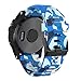 Produktbild Fcostume Silikon Uhrenarmband Trageschlaufe Ersatzarmband Armband Gurte Ersatz Zubehör für Garmin Fenix   5X/Fenix   5X Plus Fenix   3/3H (Blau)