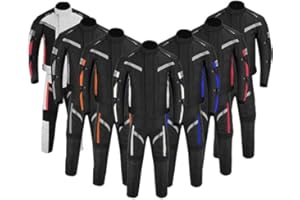 VASTER MOTO Traje de Moto de 2 Piezas, Chaqueta y Pantalones de Moto Impermeables, Chaqueta de Carreras Reflectante para Hombre, con Protector de Motociclismo CE Tank Rainwear (EN-17092)