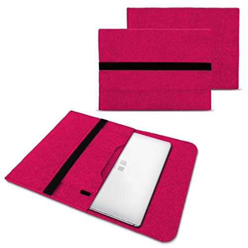 NAUC Trekstor Primebook C13 Notebook Sleeve H  lle Laptoptasche Schutzh  lle 13 3 Zoll Laptop Filz Case  Farben Pink