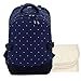 Damero Travel Nappy Changing Backpack with Changing Pad (Blue with dots)