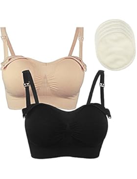 Damen Still-BH,Schwangerschafts-BHs,Schwangerschafts- und Still BH, Ohne Bügel nahtlose Tag und Nacht Still-BH...
