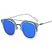 Produktbild LXKMTYJ Moderne Wild Sonnenbrille Persönlichkeit Retro Square Sonnenbrille Treiber Gläser, Blue Box Ice Blue Chip