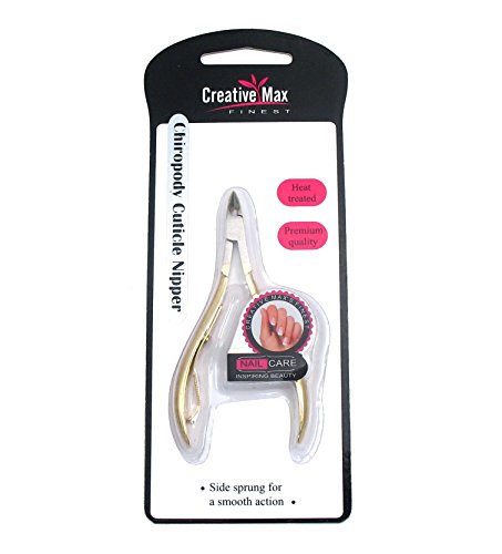 Premium Sprung Gold Chiropody Cuticle Nipper