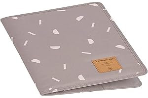 LÄSSIG Maternidad Funda para pasaporte Bolsa U-Heft Bolsa para documentos Bolsa para ecografía/Casual Mum's Organizer Blocks taupe