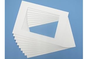 Art & More GmbH Passepartout Weiss 20 x 30 cm für Ausschnitt 18 x 24 cm - 1 Stück