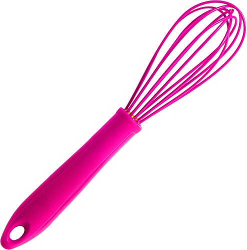 Schneebesen klein 22 cm, pink, Kochblume Edition, Silikon