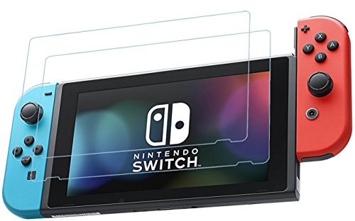 Preisvergleich Produktbild EX1 9H Gehärtetes Glas Bildschirmschutz für Nintendo Switch (2 Stücke)
