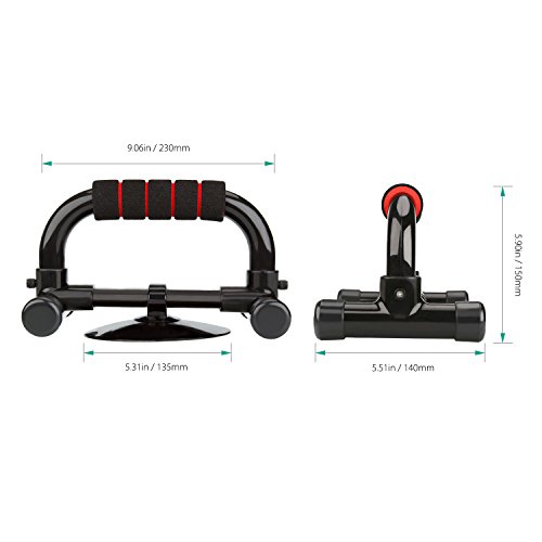 HiHiLL 2 Liegestützgriffe Push Up Stand Bar Liegestütze mit starke Absaugung für Push up und Sit up - 4