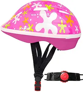 SG Dreamz Toddler Helmet - Adjustable from Infant to Toddler Size, Ages 1 to 3 - CSPC Certified Kids Bike Bicycle Cycling BMX Scooter Roller Skating Helmets Boys and Girls Will Love