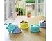 Tofern BPA free Cute Cartoon Frog Shell Portable Baby Infant Feeding Milk Powder &Food Bottle Container 3 Cells Grid Box - Light Color