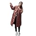 Produktbild TWBB Damen Winter Warme Einfarbig Lange Daunenjacke Winterjacke,Verdicken Wintermantel Frauen Daunenmantel Verdicken Mantel Parka Jacke