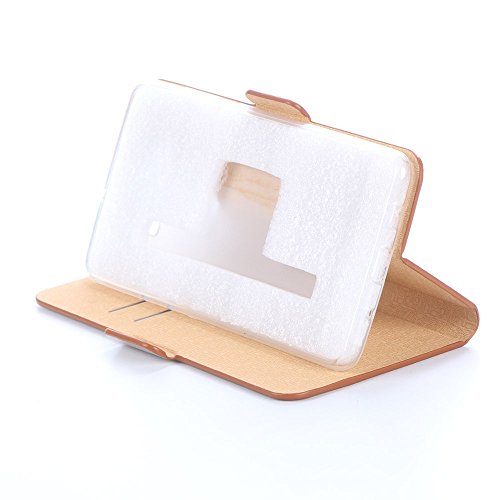 TopAce High Quality PU Cuero Funda Flip Cover Caso para Huawei Mate 9  Negro 