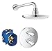 Produktbild Grohe Grohtherm 1000 Brause- und Duschsysteme-Brauseset, Brausearmatur (mit 2-WEGE-Umstellung, Grohe Rapido T Unterputz-Thermostat und Grohe Euphoria Kopfbrause) 34582000