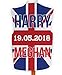 Produktbild L&S PRINTS Harry & Meghan 19 May Union Jack Design Neuheit Weste Königliche Hochzeit - Blau, S