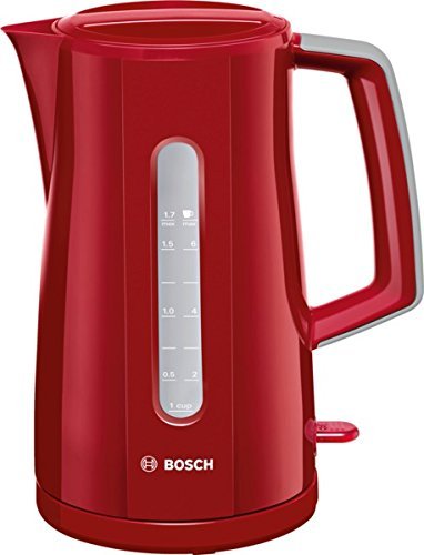 Bosch Village 1.7 Litre Jug Kettle And 2 Slice Toaster Red