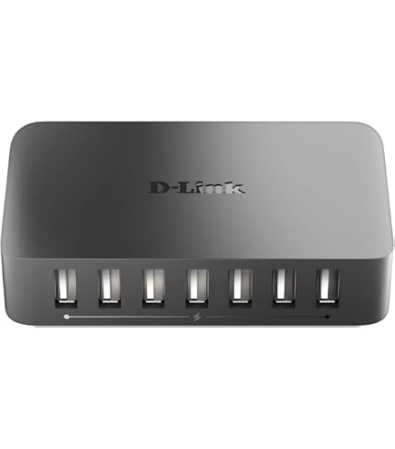 LogiLink UA0125 - Hub de 10 Puertos USB 2.0 con Interruptor ON/Off