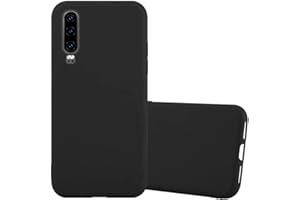 Cadorabo Funda para Huawei P30 en Candy Negro - Cubierta Proteccíon de Silicona TPU Delgada e Flexible con Antichoque - Gel Case Cover Carcasa Ligera
