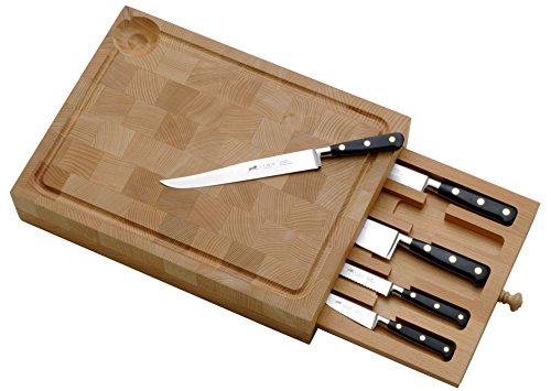 Lion Sabatier Ideal 860180 Board Schublade, 5 Messer geschmiedet