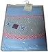 Lollipop Lane Nursery Tab Top Curtains & Tie Backs Blue Hearts & Kisses 137x137cms 54"x54" RRP£34.99