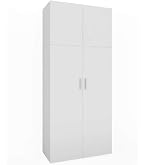 Inter Link Armoire Multi-usages Gallo Chêne Sonoma - 2 Portes 5 Tablettes 70x34x189 Cm