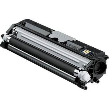 Eurotone Toner BLACK für Konica-Minolta QMS 1600 Serie, Magicolor 1600 W + 1650 EN / EN D / EN DT + 1680 MF + 1690 MF Schwarz