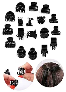 BHARATGAURAV 30 Small Size Black Butterfly Hair Clutch clips Mini Claw Braids Maker Beads For Women Girls Hair Accessories