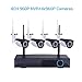 Produktbild Masione 4CH 960P HD NVR Drahtlose Videokamera Überwachungskamera Set IP Wlan Kamera Wireless 1.3MP WiFi CCTV Kit NVR Wireless Security Funküberwachungssystem Surveillance Systeme Stecker und spielen Indoor-/Outdoor