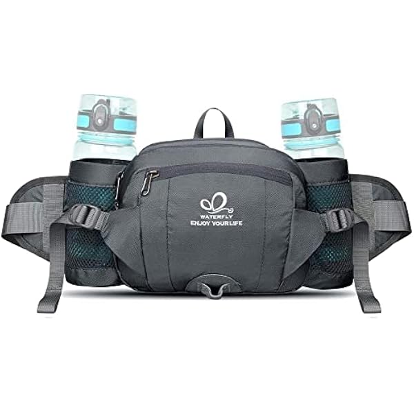 Sac banane,Sac de ceinture tactique pour hommes,bouteille d'eau de randonnée en Nylon,pochette