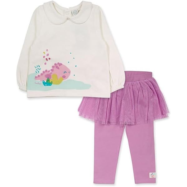 Conjunto De Felpa Para Niña - Camiseta Rosa Con Gatos Y Leggings Gris Con Letras, Pack De 2 Piezas