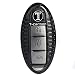 Produktbild FancyAuto Hülle für 3-Tasten Autoschlüssel Keyless Schlüssel Schutzhülle Schlüsselhülle Cover Auto für Nissan Sunny SYLPHY TEANA TIIDA Qashqai X- Trail(Black, Carbon Fiber)