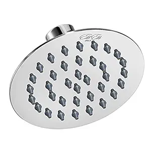 Asian Paints EssEss 4 inch diameter Round Rainfall Shower Head, Easy to Clean nozzles, sleek stainless steel Body, Contemporary Design (Chrome)