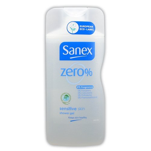 Sanex zero% Shower Gel Sensitive Skin 250ml (2 x PACK)