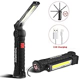 * Uso amplio: diseño impermeable IP65, puede adaptarse a cualquier clima, la luz de trabajo LED COB es la herramienta más útil para emergencias, viajes, campamentos, excursiones, trabajo, etc. La lámpara de inspección para satisfacer todas sus exigencias.
