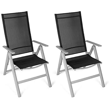 Amazon.de: CCLIFE Alu Klappstuhl 2er 4er Set Gartenstuhl Balkonstuhl